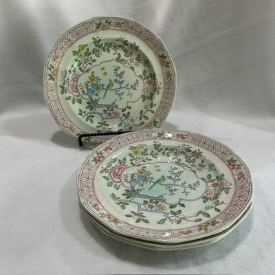 Adams China Singapore Bird - Set of 4 Dinner Plates 9.75'' - Older Backstamp
