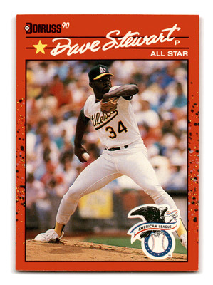 Dave Stewart ERR 1990 Donruss #703b Oakland Athletics NM-MINT
