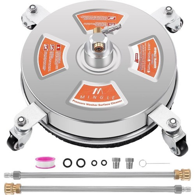 #ad 14#x27;#x27; Pressure Washer Surface Cleaner Attachment Driveway Power Washer Accessory $80.99