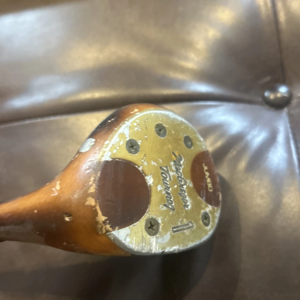 Taco de golfe MacGregor Jumbo Tourney 1 madeira/motorista vintage 1930 - Imagem 2 de 4