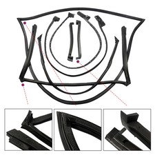 Weather Strip Seal Full Weatherstrip Kit Set Fits for Chevy Corvette 5.7L V8