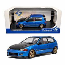 Solido 1:18 Honda Civic EG6 Blue VTEC JDM Hatchback Diecast Model Car