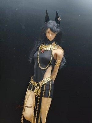 Clothes For 12'' Female Action Figure 1/6 Black Jewelry Chain Ears  Unique