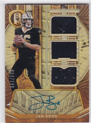 2021 Panini Gold Standard #295 Ian Book Triple Swatch Auto 54/149 Saints