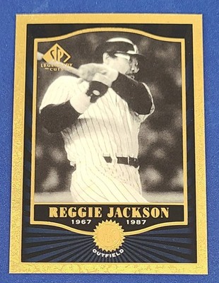 2001 SP Legendary Cuts   #85 Reggie Jackson  New York Yankees Baseball Card K1