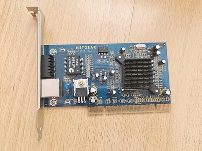 Netgear GA302T Gigabit PCI LAN Karte 10/100/1000 Mbps RJ-45 Adapter | Sehr Gut 