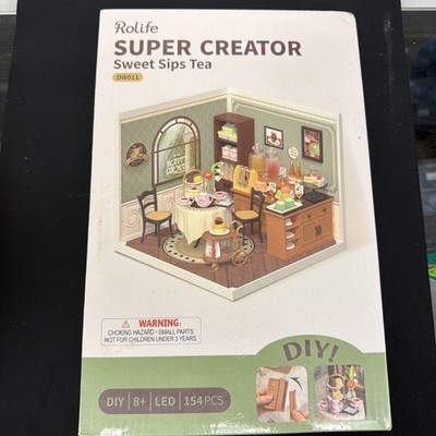 Rolife Sweet Sips Tea Super Creator DIY Miniature House DW011 3D Puzzle