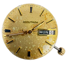 Vintage Accutron Day/Date Tuning Fork Men's Wristwatch Movement 2182 USA