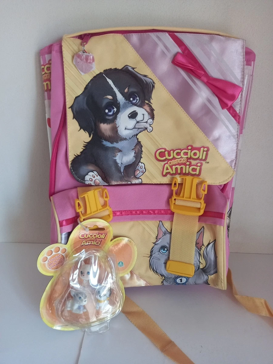 STARPAK Zaino Asilo Piccolo A Forma Di Cane Per Bambina - 26x23x9cm, Leggero E Resistente Con Tasche Laterali