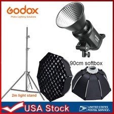 Godox SL60IID Bowens COB LED Video Light 70w 90cm Softbox 2m Light Stand Kit