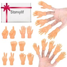 Tiny Hands,20Pcs Miniature Finger Hands Realistic Design Funny Mini Hands for...