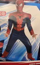 The Amazing Spiderman Muscle Costume Child Large 10 NEW w Tags