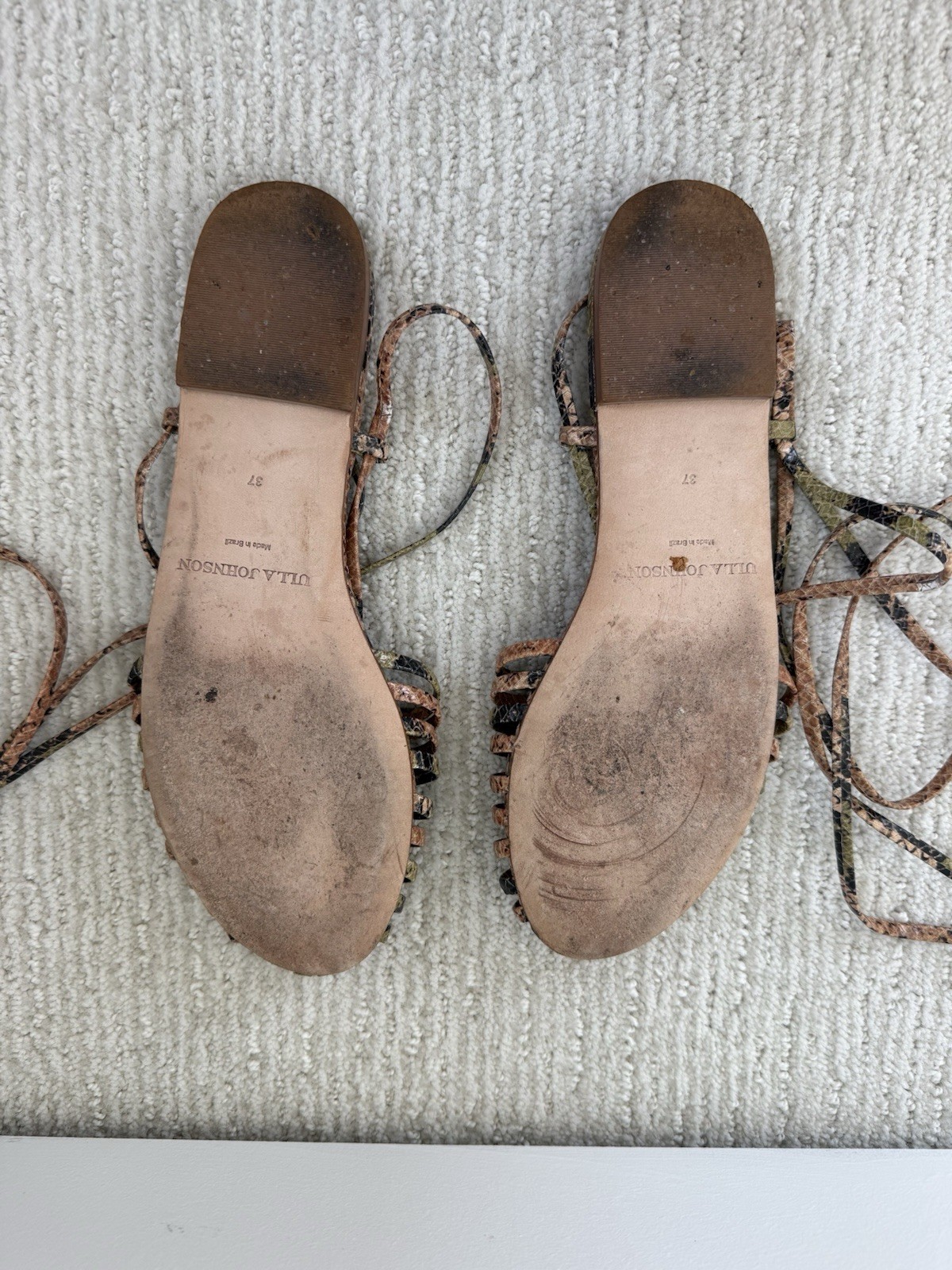 Ulla Johnson Damian Flat Python Size 37 - image 4