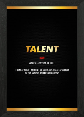 Talent gerahmtes Wandbild Poster Leinwanddruck Bild