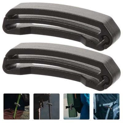 2 Pcs Boucles En Plastique De Ceinture Résistantes À L'usure Clips Sangle - Photo 1/4