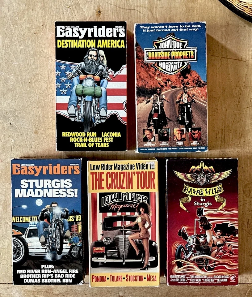 Roadside Prophets VHS Tape Lot, Easy Riders Sturgis Media Vault OOP HTF Babes!! - Image 2 of 4