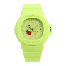 Casio Baby-G BGA10-3A Playful Hearts Series Green Resin Band Watch BGA-10-3A