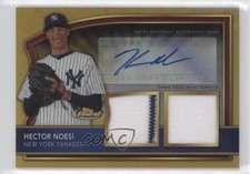 2011 Topps Finest Gold Refractor Rookie Dual Relics 37/69 Hector Noesi Auto jj0