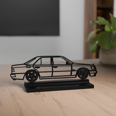 500 E W124 Modell 3D Dekoration -  Geschenk für Autoliebhaber