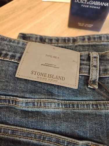 Blue Stone Island Denims Jeans taglia XL /34 regular mai indossati - Imagen 4 de 8