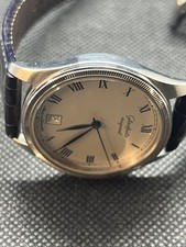 GLASHÜTTE ORIGINAL Herrenarmbanduhr in Edelstahl - ganz selten Handaufzug &Datum