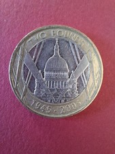 St Pauls Cathedral £2 Coin 1945-2005 Circulated.