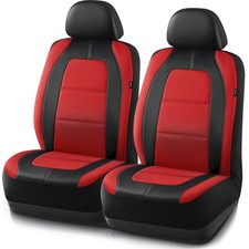 Road Comforts Car Seat Cover Leather Front Seat Red
