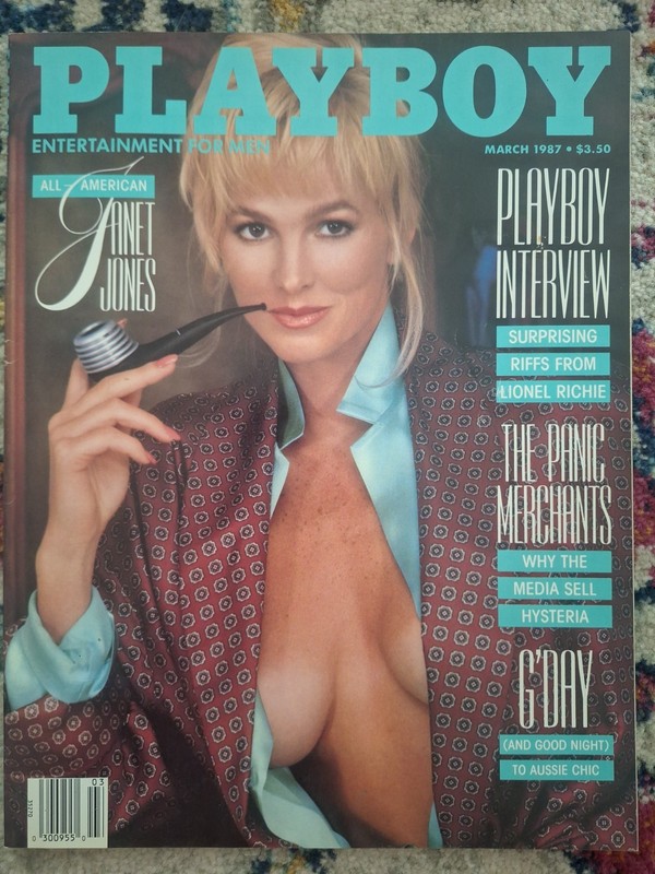 PLAYBOY MAGAZINE March 1987 with JANET JONES / MARINA BAKER + Lionel Richie