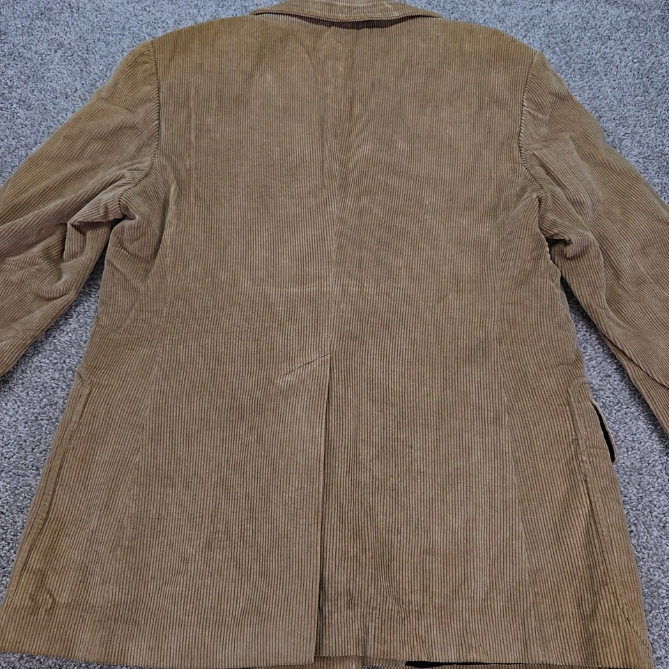Vintage Europe Craft Import Mens Tan Corduroy Blazer Jacket Size 42 . Read. - Image 3 of 4