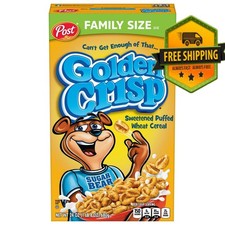 Golden Crisp Puffed Wheat Cereal, 24 oz – Crunchy Breakfast Cereal