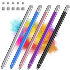Stylus Pen for Touchscreen, 5 Pack Dual Fiber Stylus, High Sensitivity and Pr...