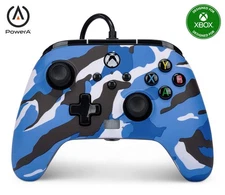 Verbesserter kabelgebundener PowerA Controller für Xbox Series X S - Blue Camo B