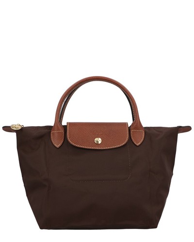 Longchamp Le Pliage Original Small Canvas Handbag Women's Brown