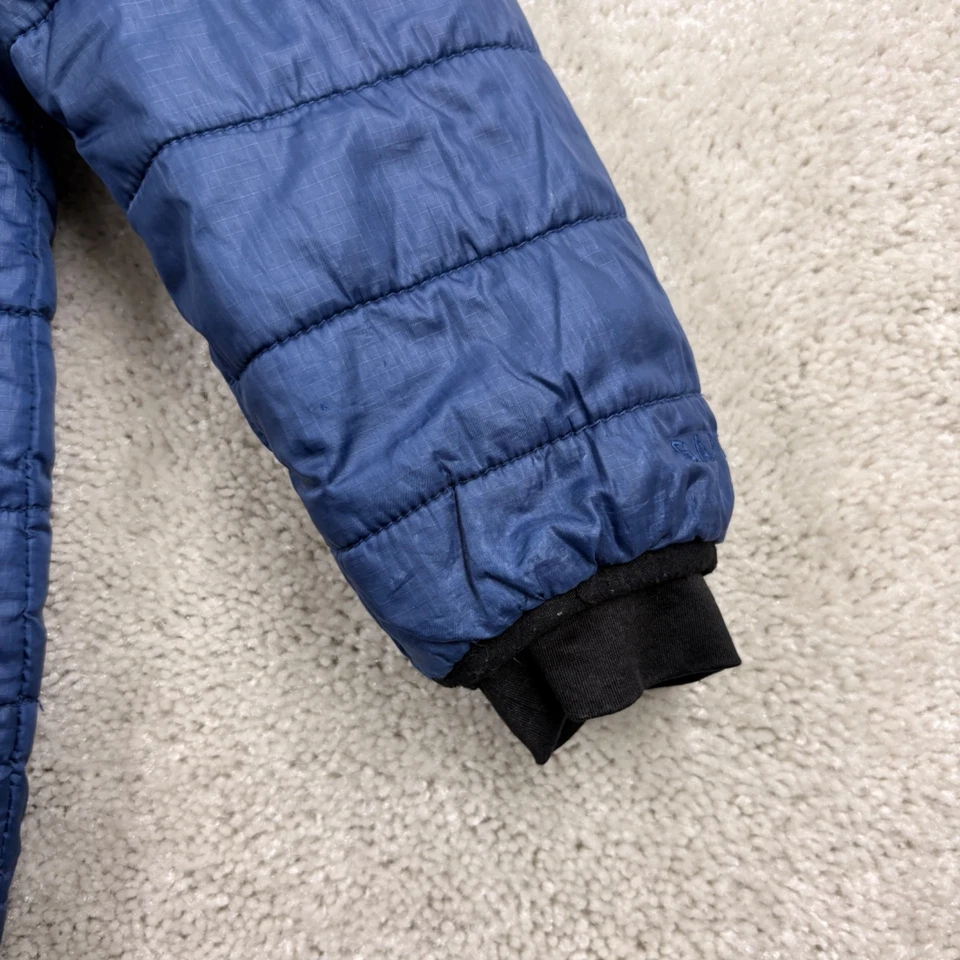 Gap Kids Puffer Jacket Kids Size Small Blue Full Zip Pockets Quilted Primaloft - Image 4 of 4