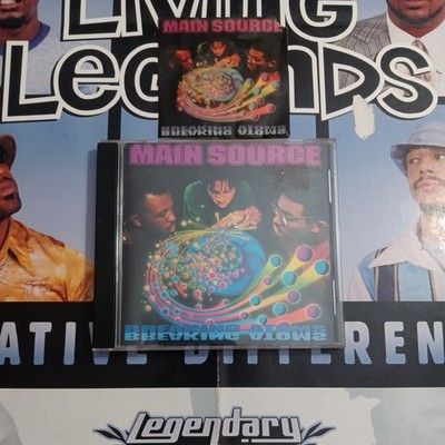 Main Source-Breaking Atoms CD Rap Hip-Hop W/Rare Source magazine Ad