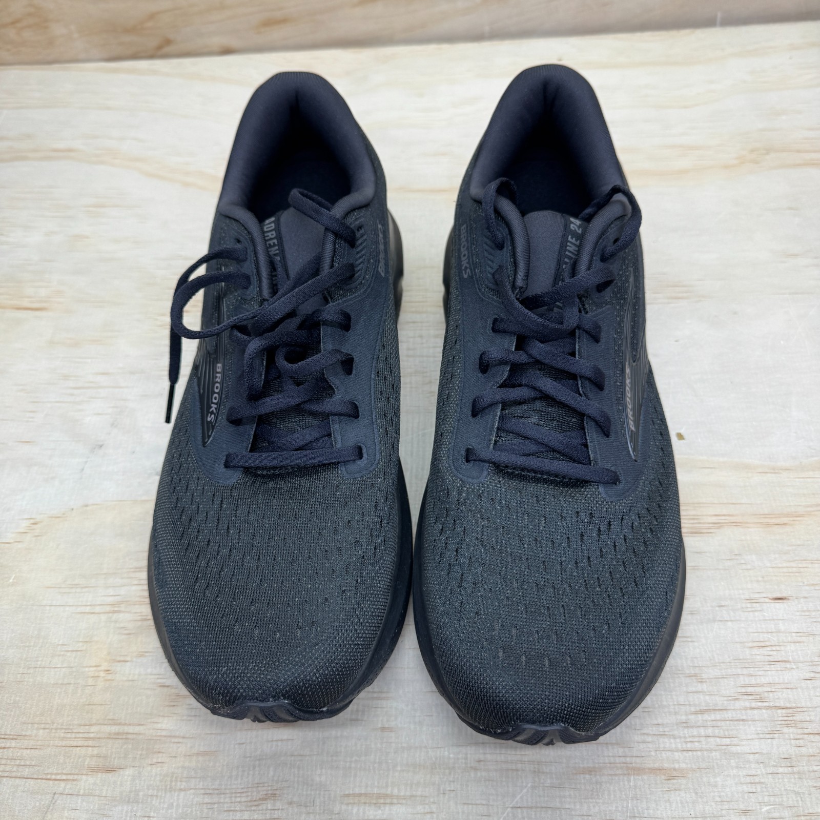 NEW Brooks Adrenaline GTS 24 Triple Black 1104372E020 Mens Size 11.5 2E WIDE thumbnail 7