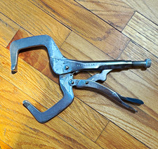 Real Gear USA 11 Zoll Verriegelung Schraubstock Griff Stil 5 in Backen Metall Silber