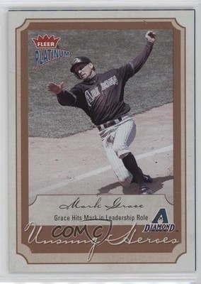 2003 Fleer Platinum Platinum Finish 6/100 Mark Grace #201 00am