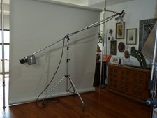 Manfrotto Super Boom Stand with Casters and Geared Boom Arm Made In Italy