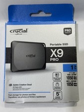 Crucial X9 Pro PRO Series 1TB Portable External SSD 1050MB/s Water Resistant