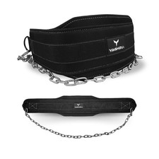 YAGHZU Dip Belt with Chain   Weighted Pull Up Belt, Dip Weight Belt, Weightli...