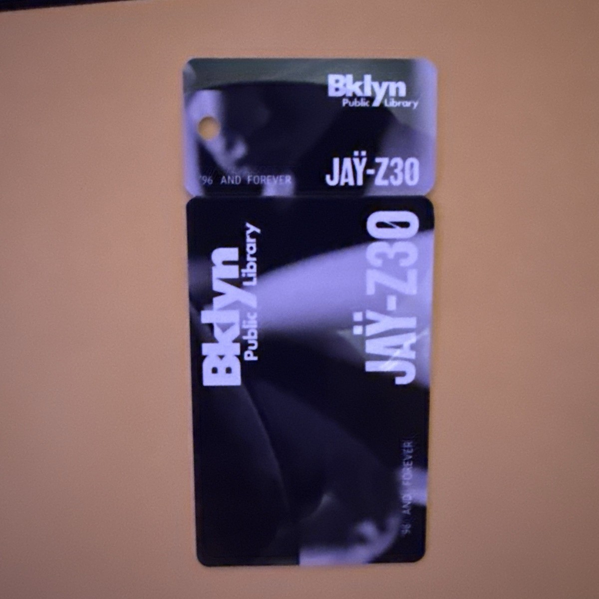 Jay Z30 '96 AND FOREVER Limited Edition Brooklyn Library Card Jay