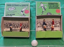 2 x 2 Subbuteo Eckstoß + Einwurf Spieler OVP selten für Liebhaber Retro