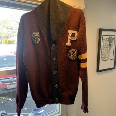 US Polo Team Assn Men s Cardigan Sweater  L 5 Button Large  P  (see Pictures)