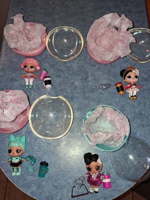 Lol Suprise Doll Bling Series Lot Of 4 Dolls Complete!  In Mint Condition!