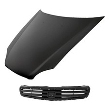 For Honda Civic 99-00 Replacement 2-piece Hood Panel Grille Standard Line For Honda Civic 99-00 Replacement 2-piece Hood Panel Grille Standard Line
