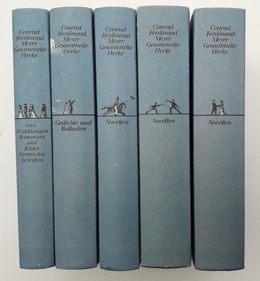 Conrad Ferdinand Meyer, Gesammelte Werke 5 Bände (ohne Schuber) , guter Zustand