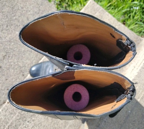 Devon Aire Camden Damengröße 8. Hohe Lederreitstiefel schwarz humane Sporen - Bild 9 von 22
