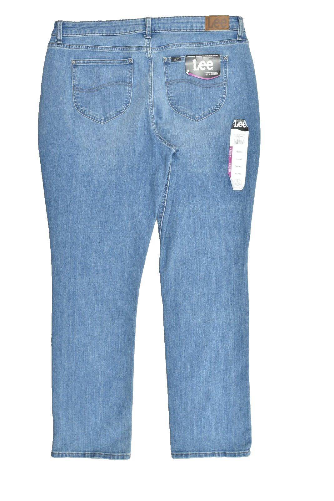 NEW Lee Women's Size 18 Long Regular Fit Straight Leg Mid Ri