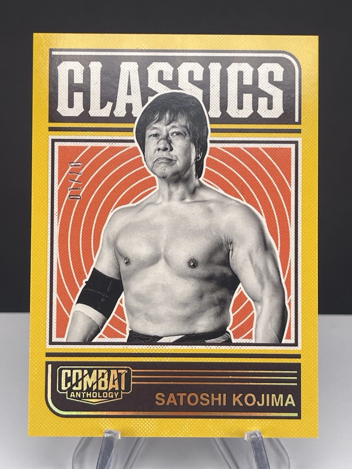 2025 Panini Combat Anthology – Satoshi Kojima GOLD /10 – MLW Legend SSP